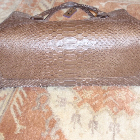 Coach Soft Borough Embossed Leather Handbag 32349 - Picture 8 of 16
